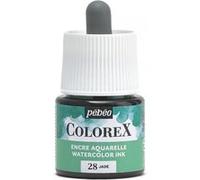 Pébéo Encre Colorex 45 ml – Aquarelle, rendu velouté, multi-supports, Jade