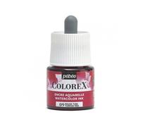 Pébéo - Encre Colorex 45 ML Rouge Turc - Colorex Encre Aquarelle Pébéo - Encre rouge Rendu Velouté - Encre Dessin Multi-outil Tous Supports - 45 ML - Rouge Turc