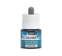 Pébéo - Encre Colorex 45 ML Vert Bouteille - Colorex Encre Aquarelle Pébéo - Encre verte Rendu Velouté - Encre Dessin Multi-outil Tous Supports - 45 ML - Vert Bouteille