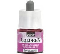 Pébéo – Encre Colorex 45 ml – Aquarelle fluo, rendu velouté, tous supports – Rose fluo