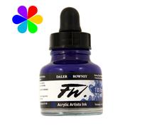 Daler - Rowney FW 29.5ml Art Bouteille d'encre acrylique - Rowney Bleu