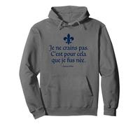 Encre Bleu Marine I Am Not Afraid I Was Born to Do This Joan of Arc Sweat à Capuche