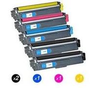 ENCRE BREIZ pack 5 toners pour Brother TN 241 bk , TN 245 c,y,m Pack G