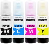 Encre Compatible avec Epson 664 pour EcoTank ET 14000 2550 2650 4500 L100 L110 L1300 L200 L210 L300 L3050 L3060 L3070 L310 L355 L361 L365 L382 L385 L386 L455 L485 L486 L555 L565 (4X 70 ML)