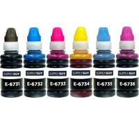 Encre Compatible avec Epson T673 pour EcoTank L800 L805 L810 L850 L1800 (6 x 70ml)