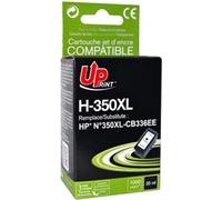 UPRINT Cartouche Encre 350XL Noir Compatible avec HP Deskjet D4260 D4360 D5360 Officejet J5780 J6410 Photosmart C4280 C4380 C4480 C4580 C5180 C5280