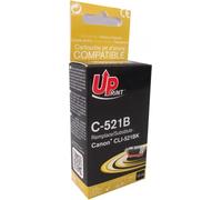 Encre compatible UPrint avec CLI521BK, C-521B, noir, 10ml, avec puce