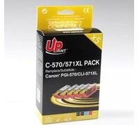 UPrint C-570/571XL PACK - Pack de 5 - noir, jaune, cyan, magenta - compatible - cartouche d'encre (alternative pour : Canon CLI-571BKXL, Canon CLI-571CXL, Canon CLI-571MXL, Canon CLI-571YXL, Canon PGI