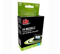 Encre compatible UPrint avec F6U16AE, HP 953XL, H-953XLC, cyan, 1800s, 25ml, haute capacité