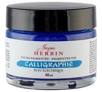 J. Herbin – Encre de calligraphie pigmentée – Bleu électrique – Flacon 40 ml