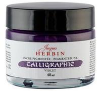 Encre de calligraphie pigmentée - Violet - Jacques Herbin - Flacon 40ml