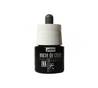Pébéo - Encre de Chine Graphique - Noir opaque 45 ml - Bouchon pipette