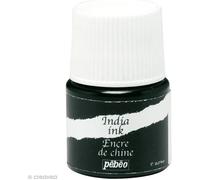 Encre de Chine - PEBEO - India Ink - 20 ml - Calligraphie de précision - Noir