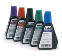 Encre de recharge base d'eau 5 couleurs pour tampons et tampons encreurs Ideal/Trodat