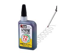 Encre de recharge de marqueur permanent - Pigment super coloré à base d'huile, accessoire à séchage rapide | Encre de marqueur imperméable multicolore avec formule durable de 72 heures, livraison