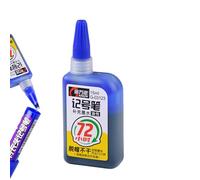 Encre De Recharge Pour Marqueur Permanent - 15 Ml | Encre Super Couleur 72 Heures, Recharge À Base D'Huile | Fournitures Imperméables Pour Travail Du Bois, Dessin Et Bricolage