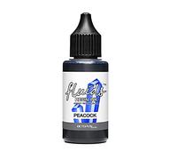 Encre de résine Octopus Fluids PEACOCK, encre à l'alcool pour résine époxy et résine UV, couleur résine, couleur de résine bleue, 30 ml