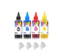 Encre de sublimation universelle avec revêtement Compatible avec le transfert de chaleur sur le visage de t-shirts en coton et les tasses compatibles avec les imprimantes de bureau 100 ml(BK C M Y)