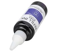Encre de Tampon d'œuf, Encre de Recharge de Tampon 100ml, Applicateur de Pointe à Séchage Rapide, Couleur Longue Durée Universelle, Haute Adhérence, pour l'école (PURPLE)