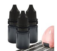 Encre de tampon noir - recharge pour | timbres multiples 10 ml d'accessoires tampon, forfaits d'encre à remplissage légers, enveloppes, sacs provisions