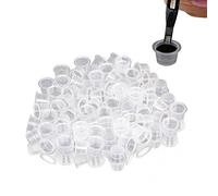 Encre de tatouage capuchon tasse 100pcs / set pot moyen grand plastique titulaire d'accessoires de pigment microblading(0.8inch*0.5inch)