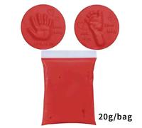 Encre Douce Pour Soins Des Mains Et Des Pieds,Argile Douce,Boue Infantile,Prise En Compte De L'empreinte,Parent-Enfant,20g,40g - Type C85-Red 20g