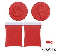 Encre Douce Pour Soins Des Mains Et Des Pieds,Argile Douce,Boue Infantile,Prise En Compte De L'empreinte,Parent-Enfant,20g,40g - Type C85-Red 40g