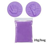 Encre Douce Pour Soins Des Mains Et Des Pieds,Argile Douce,Boue Infantile,Prise En Compte De L'empreinte,Parent-Enfant,20g,40g - Type C85-Purple 20g