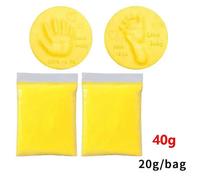 Encre Douce Pour Soins Des Mains Et Des Pieds,Argile Douce,Boue Infantile,Prise En Compte De L'empreinte,Parent-Enfant,20g,40g - Type C85-Yellow 40g