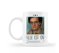 Encre et créations Mug céramique humoristique - “Elle est où Jeaaaaaanne ?” | Inspiré du Palmashow