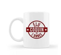 Encre et créations Mug céramique imprimé Élu coquin de l'année