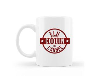Encre et créations Mug céramique imprimé Élu coquin de l'année