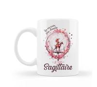 Encre et créations Mug céramique imprimé Je ne suis pas chiante je suis sagittaire