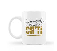 Encre et créations Mug céramique imprimé J'men fous je suis ch'ti