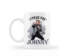 Encre et créations Mug céramique imprimé J'peux pas j'ai Johnny