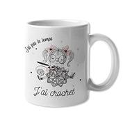 Encre et créations Mug céramique - J'ai pas le temps, j'ai crochet