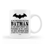 Encre et créations Mug céramique Je ne prétends pas être Batman - cadeau anniversaire