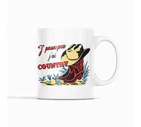 Encre et créations Mug céramique - J'peux pas, j'ai country