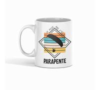 Encre et créations Mug Céramique - J'peux pas, j'ai parapente | Cadeau passion parapente