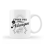 Encre et créations Mug Céramique - J'peux Pas, J'ai Pétanque