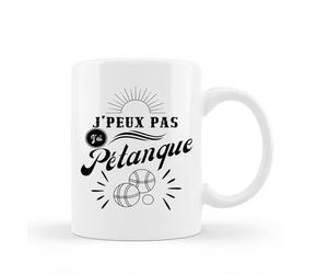 Encre et créations Mug Céramique - J'peux Pas, J'ai Pétanque