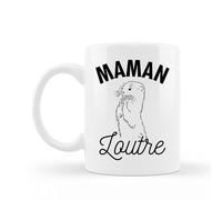 Encre et créations Mug céramique - Maman loutre