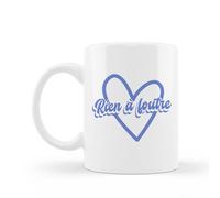 Encre et créations Mug Céramique Rien à foutre - Tasse Humour & Phrase Drôle - Cadeau Original