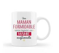 Encre et créations Mug céramique - Une maman formidable donne toujours une mamie exceptionnelle