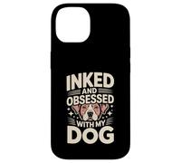 Encré et obsédé par Mon Amoureux des Tatouages de Chiens Coque pour iPhone 14