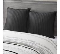 Encre + Ivy Camila matelassé Euro Sham Noir Euro Sham