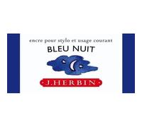 EXACOMPTA Herbin – Flacon d'encre 13019T 30 ml pour stylos-plume et roller – Bleu nuit
