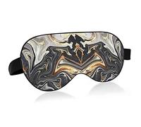 Encre marbre noir or gris masques pour les yeux blocs de couverture masque de sommeil léger ombre couverture bandeau relaxant yeux couverture avec sangle de tête réglable pour hommes femmes enfants