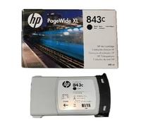 Encre Originale HP PageWide XL 4000 4100 4500 4600 5000 / N° 843C NOIR C1Q65A