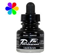 Daler - Rowney FW 29.5ml Bouteille d'encre acrylique effet perle- Noir
